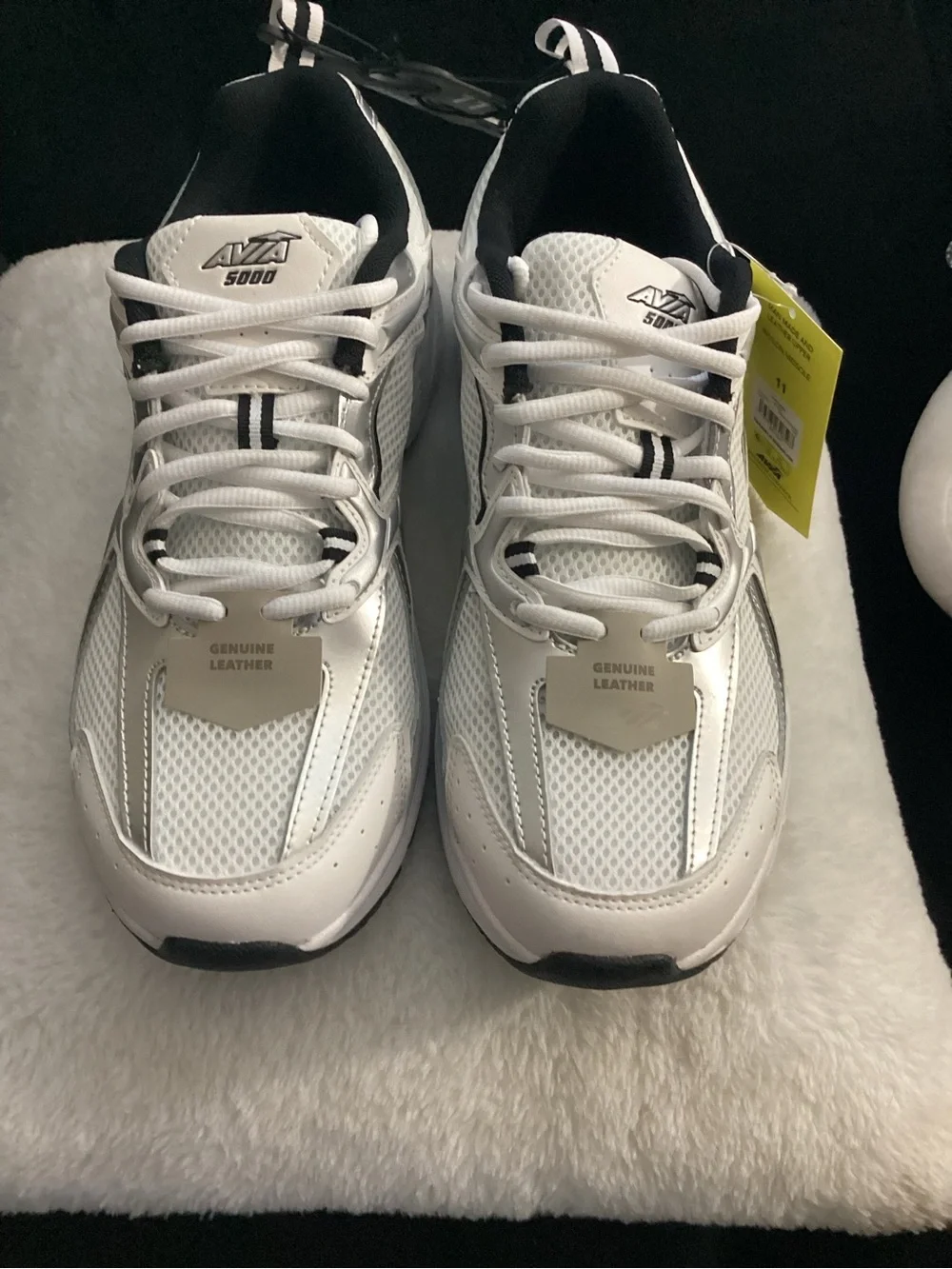 Avia White and Black Men's Athletic Sneakers